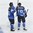 PARIS, FRANCE - MAY 10: Finland's Julius Honka #60 celebrates with Veli-Matti Savinainen #19 after scoring against Slovenia during preliminary round action at the 2017 IIHF Ice Hockey World Championship. (Photo by Matt Zambonin/HHOF-IIHF Images)
